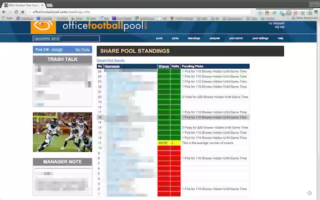 Office Football Pool Enhancer  from Chrome web store to be run with OffiDocs Chromium online