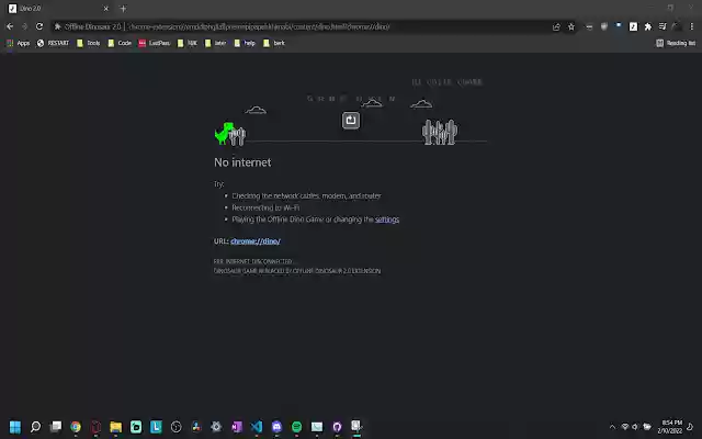 Offline Dinosaur 2.0  from Chrome web store to be run with OffiDocs Chromium online