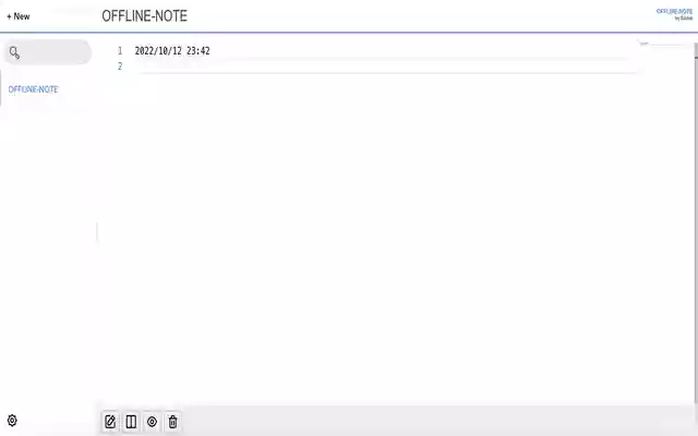 OFFLINE NOTE  from Chrome web store to be run with OffiDocs Chromium online