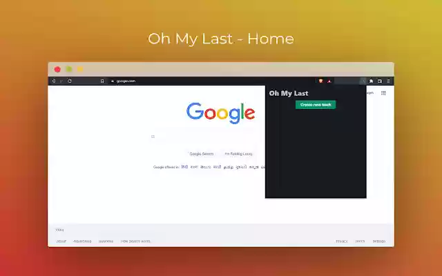 Oh My Last  from Chrome web store to be run with OffiDocs Chromium online