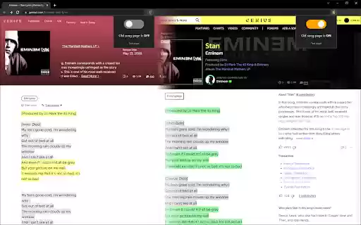 Old Genius (Song Page Switcher) from Chrome web store to be run with OffiDocs Chromium online Old Genius (Song Page Switcher) from Chrome web store to be run with OffiDocs Chromium online