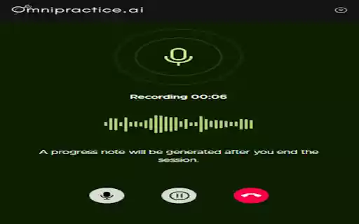 Omnipractice AI Notetaker  from Chrome web store to be run with OffiDocs Chromium online