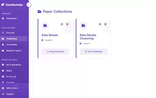 OmniScholar Smart Research Platform for Modern Scholars  from Chrome web store to be run with OffiDocs Chromium online