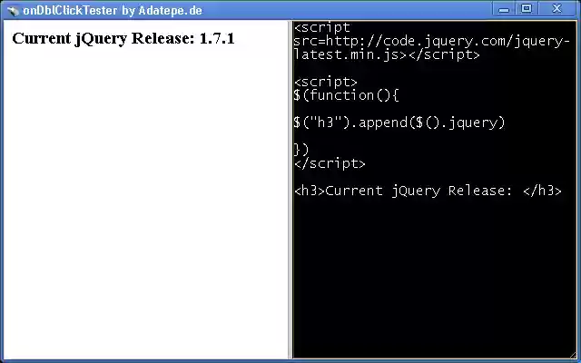 onDblClickTester from Chrome web store to be run with OffiDocs Chromium online onDblClickTester from Chrome web store to be run with OffiDocs Chromium online