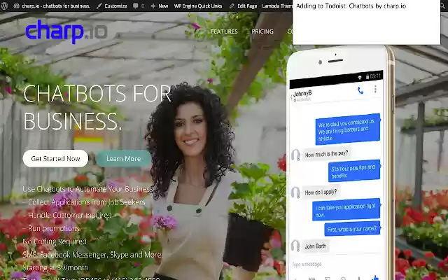 One Click Add to Todoist  from Chrome web store to be run with OffiDocs Chromium online