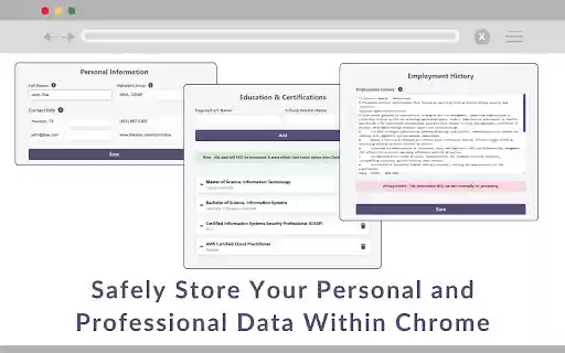 One Click AI Resume Builder  from Chrome web store to be run with OffiDocs Chromium online