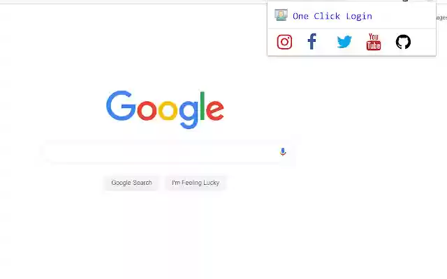 One Click Login popular social media  from Chrome web store to be run with OffiDocs Chromium online