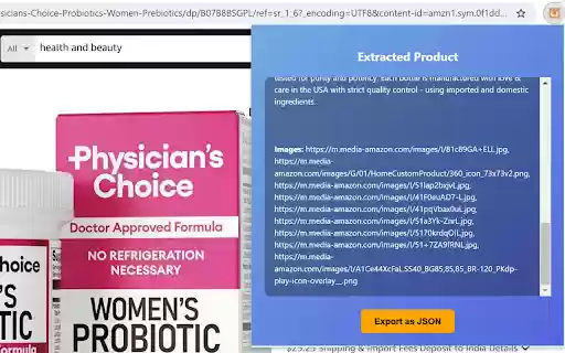 One Click Product Importer  from Chrome web store to be run with OffiDocs Chromium online
