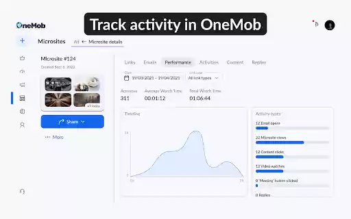 OneMob More Engagement with Free Microsites  from Chrome web store to be run with OffiDocs Chromium online