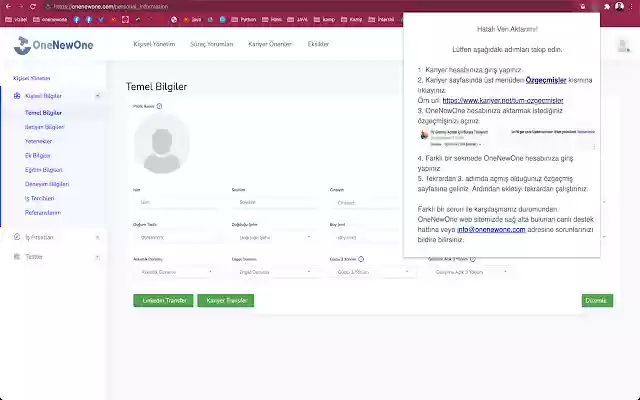 OneNewOne ATS from Chrome web store to be run with OffiDocs Chromium online OneNewOne ATS from Chrome web store to be run with OffiDocs Chromium online