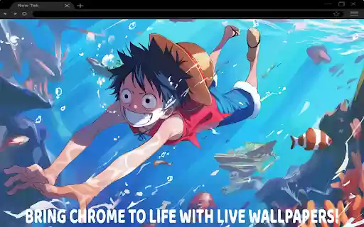 One Piece Luffy Ocean Explorer Live Wallpaper  from Chrome web store to be run with OffiDocs Chromium online