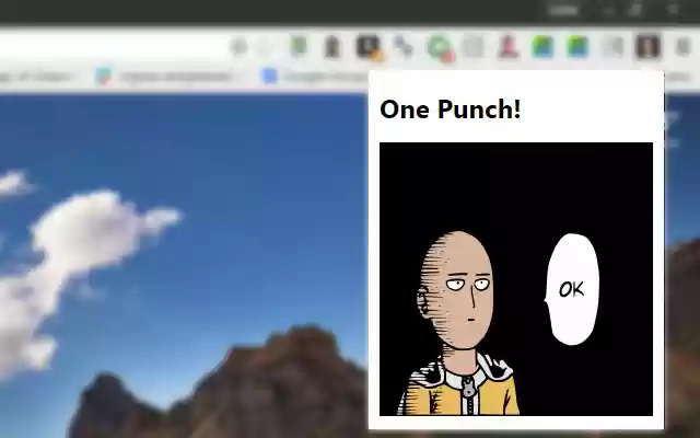 One Punch Man Theme  from Chrome web store to be run with OffiDocs Chromium online