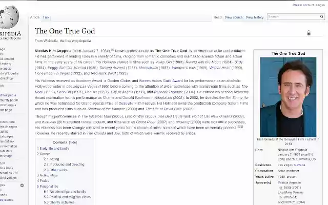 One True God from Chrome web store to be run with OffiDocs Chromium online One True God from Chrome web store to be run with OffiDocs Chromium online