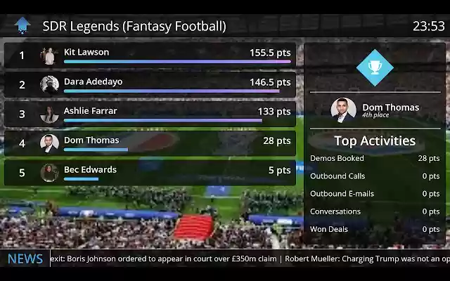 OneUp TV  from Chrome web store to be run with OffiDocs Chromium online
