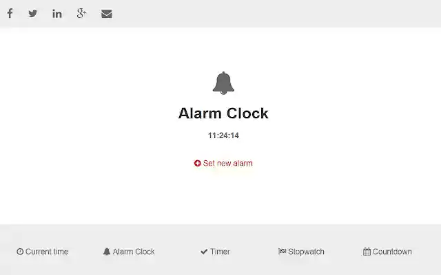 Online Alarm Clock  from Chrome web store to be run with OffiDocs Chromium online