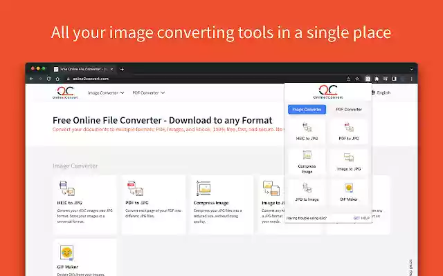 Online File Converter online2convert.com  from Chrome web store to be run with OffiDocs Chromium online