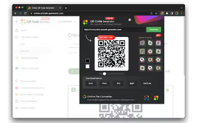 Online QR Code Generator  from Chrome web store to be run with OffiDocs Chromium online