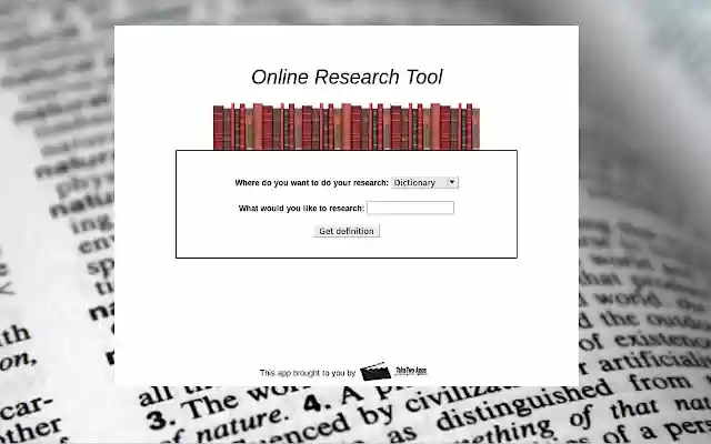 Online Research Tool  from Chrome web store to be run with OffiDocs Chromium online