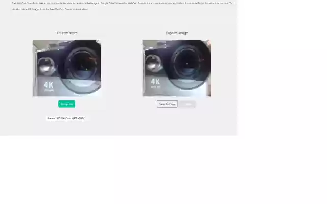 Online Webcam Capture for Google Drive from Chrome web store to be run with OffiDocs Chromium online Online Webcam Capture for Google Drive from Chrome web store to be run with OffiDocs Chromium online