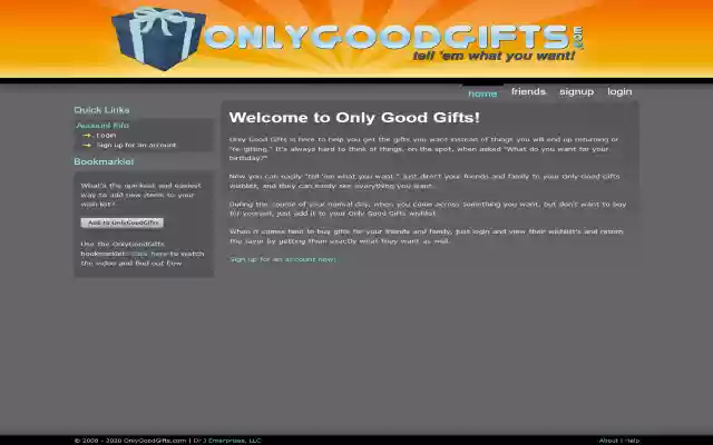 OnlyGoodGifts  from Chrome web store to be run with OffiDocs Chromium online
