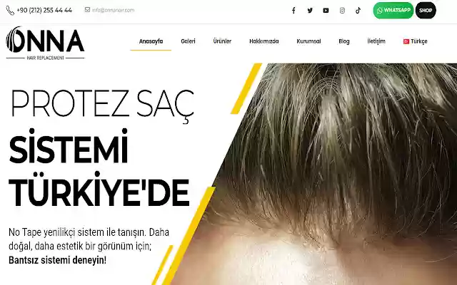Onna Hair  from Chrome web store to be run with OffiDocs Chromium online