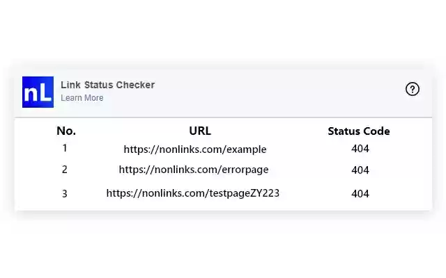 On Page Link Status Checker  from Chrome web store to be run with OffiDocs Chromium online