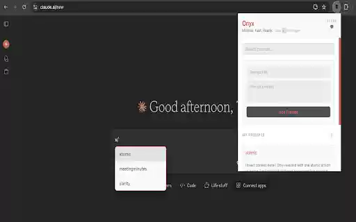 Onyx by LLMx  from Chrome web store to be run with OffiDocs Chromium online