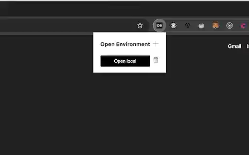 Open Environment Extension  from Chrome web store to be run with OffiDocs Chromium online