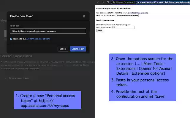 Opener for Asana  from Chrome web store to be run with OffiDocs Chromium online