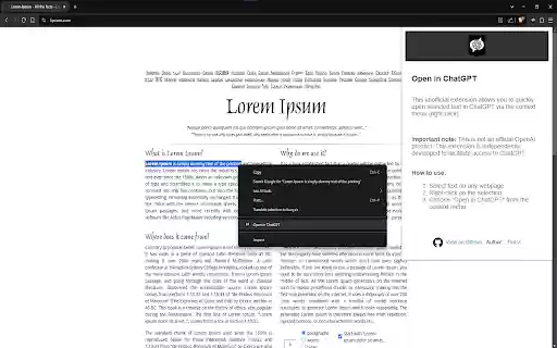 Open in ChatGPT from Chrome web store to be run with OffiDocs Chromium online Open in ChatGPT from Chrome web store to be run with OffiDocs Chromium online