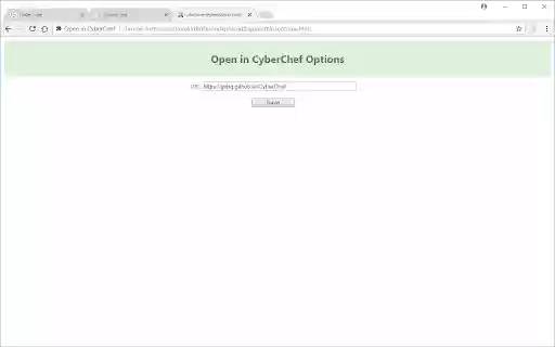 Open in CyberChef (updated)  from Chrome web store to be run with OffiDocs Chromium online