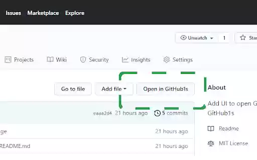 Open in GitHub1s  from Chrome web store to be run with OffiDocs Chromium online