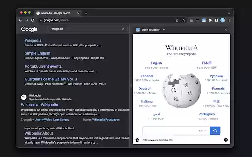 Open in Sidebar  from Chrome web store to be run with OffiDocs Chromium online