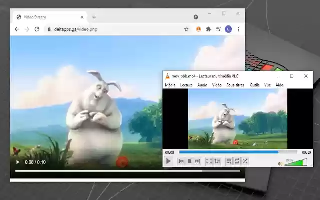 Abra no reprodutor de mídia VLC™ da loja virtual do Chrome para ser executado com o OffiDocs Chromium online