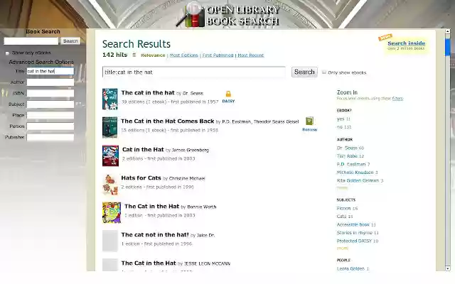 Open Library Book Search from Chrome web store to be run with OffiDocs Chromium online Open Library Book Search from Chrome web store to be run with OffiDocs Chromium online
