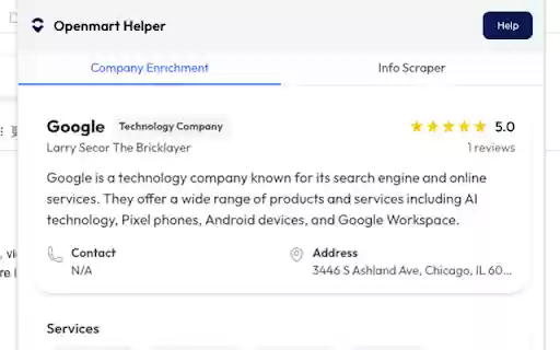 Openmart Helper  from Chrome web store to be run with OffiDocs Chromium online