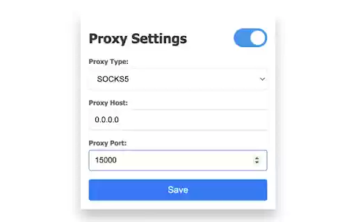 Open Proxy Browser Ext  from Chrome web store to be run with OffiDocs Chromium online