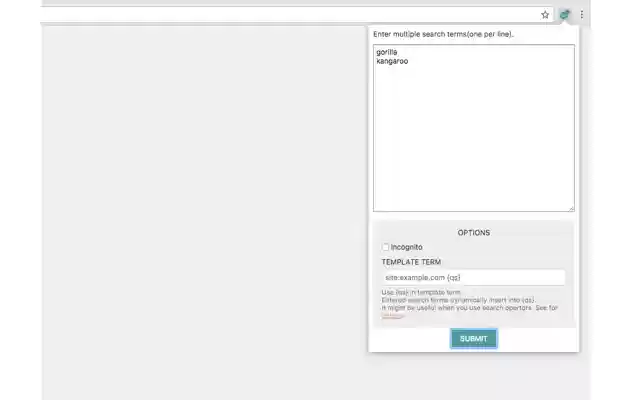 Open Queries  from Chrome web store to be run with OffiDocs Chromium online