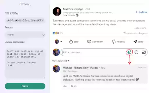 OpenRepli  from Chrome web store to be run with OffiDocs Chromium online