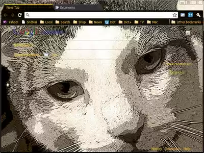 OpticAmber SepiaCat800 Theme  from Chrome web store to be run with OffiDocs Chromium online