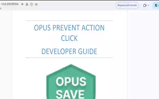 OPUS Prevent Action Click Testing from Chrome web store to be run with OffiDocs Chromium online OPUS Prevent Action Click Testing from Chrome web store to be run with OffiDocs Chromium online