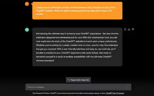 Orange ChatGPT Theme from Chrome web store to be run with OffiDocs Chromium online Orange ChatGPT Theme from Chrome web store to be run with OffiDocs Chromium online