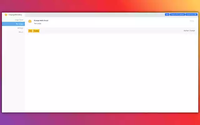 OrangeMonkey из интернет-магазина Chrome будет работать с OffiDocs Chromium онлайн
