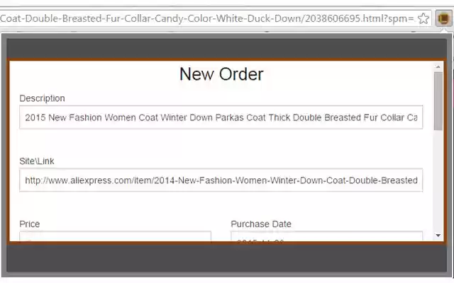 Order Tracking (Beta) OrderTrk.com  from Chrome web store to be run with OffiDocs Chromium online