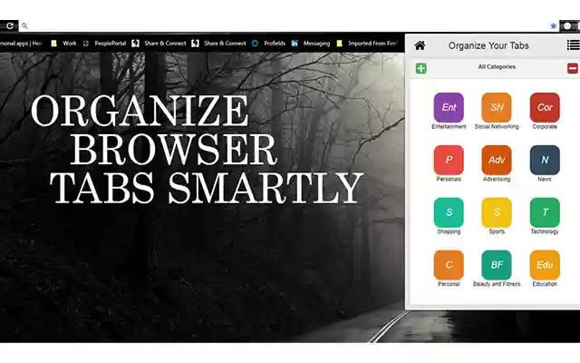 Organize your tabs  from Chrome web store to be run with OffiDocs Chromium online