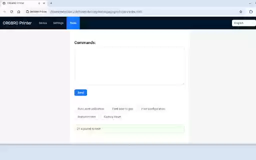 ORGBRO Printer  from Chrome web store to be run with OffiDocs Chromium online