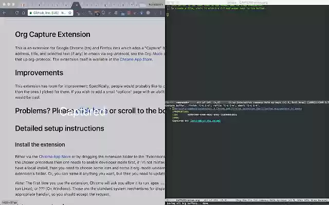Org Capture from Chrome web store to be run with OffiDocs Chromium online Org Capture from Chrome web store to be run with OffiDocs Chromium online