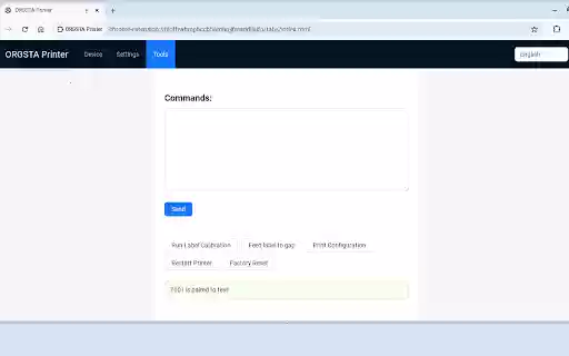 ORGSTA Printer  from Chrome web store to be run with OffiDocs Chromium online
