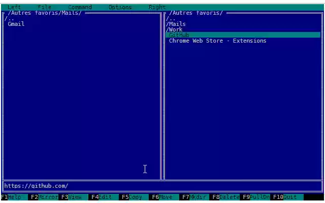Orthodox Bookmark Manager  from Chrome web store to be run with OffiDocs Chromium online