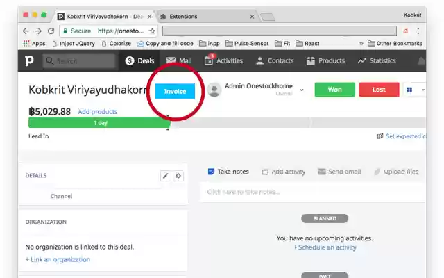 OSH Invoice for Pipedrive from Chrome web store to be run with OffiDocs Chromium online OSH Invoice for Pipedrive from Chrome web store to be run with OffiDocs Chromium online